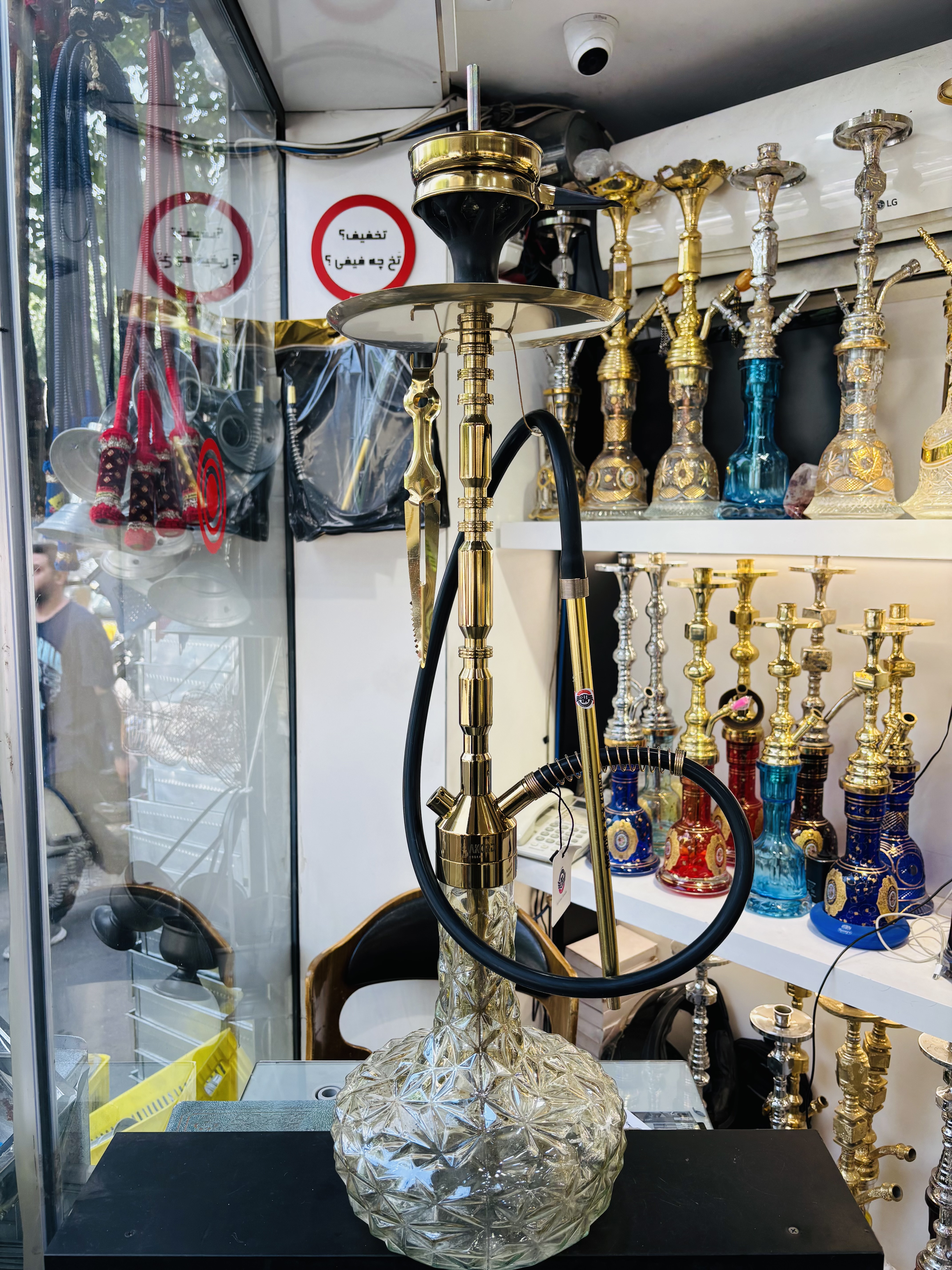 آکورد سایز ایکس لارج رنگ طلایی مدل بارسلون شیشه آیس عسلی